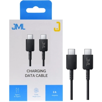 Kabel JML CD-118 USB-C/USB-C - 2A 1M - BLACK