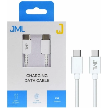 Kabel JML CD-118 USB-C/USB-C - 2A 1M - WHITE